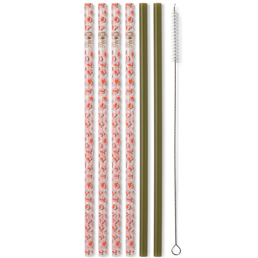 Swig Life Lids, Straws + More^On The Prowl + Olive Reusable Straw Set