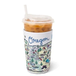 Swig Life Drink Coolies New Sizes!^Oregon Medium Iced Cup Coolie