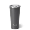 Swig Life Tumblers New Sizes!|Solids^22oz Matte Grey Insulated Stainless Steel Tumbler -