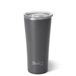 Swig Life Tumblers New Sizes!|Solids^22oz Matte Grey Insulated Stainless Steel Tumbler -