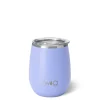 Swig Life Wine + Cocktails|Solids^14oz Matte Hydrangea Insulated Stemless Wine Tumbler |