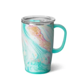 Swig Life Travel Mugs|Wanderlust^18oz Wanderlust Insulated Travel Mug with Handle -