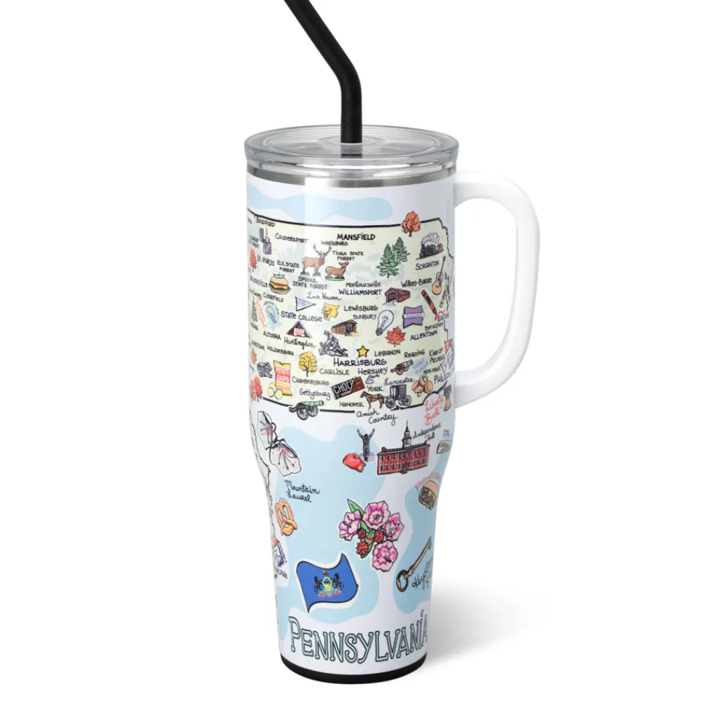 Swig Life Tumblers New Sizes!|Travel Mugs^Pennsylvania Mega Mug 40oz