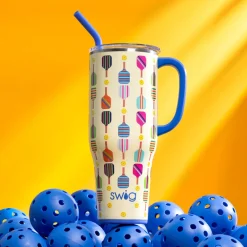 Swig Life Tumblers New Sizes!|Travel Mugs^Pickleball Mega Mug 40oz