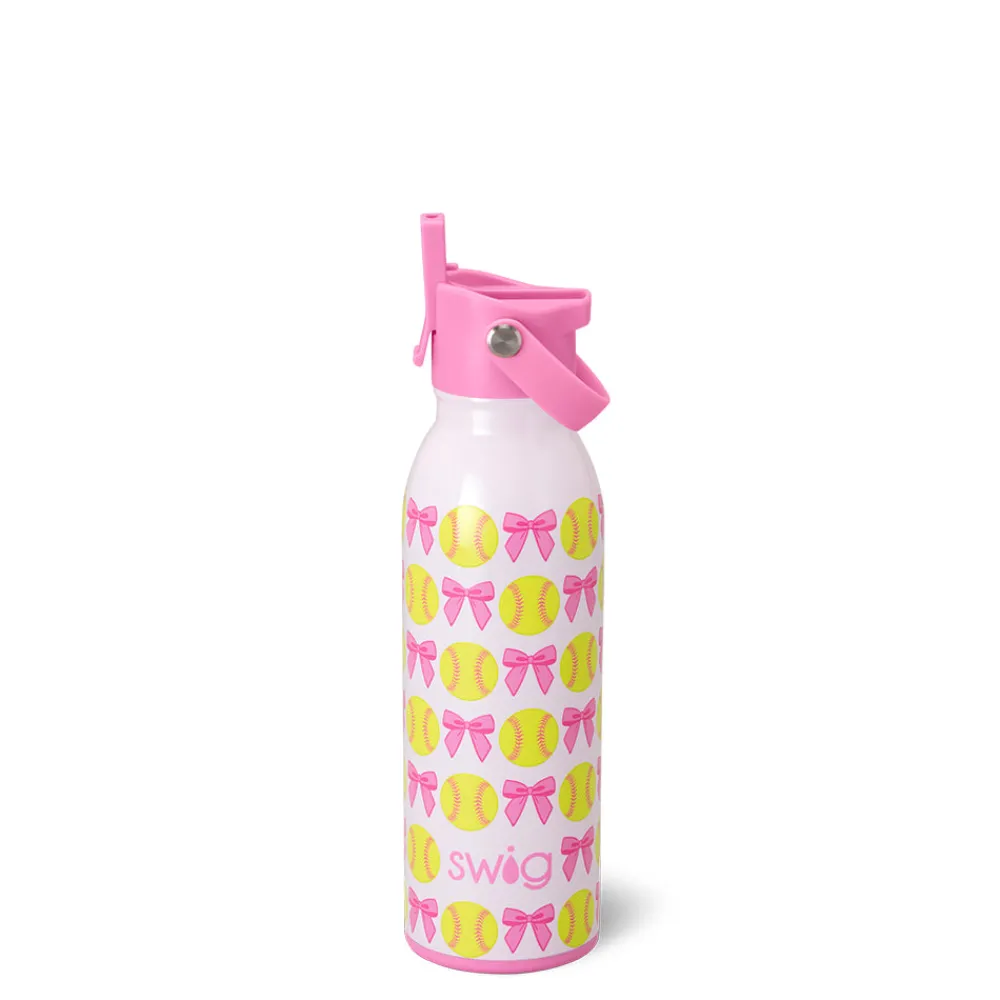 Swig Life Water Bottles|Sips For Kids^Pitch Hit Run Flip + Sip Bottle 16oz