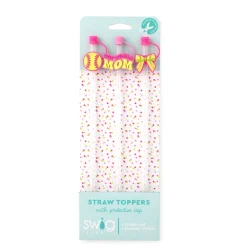 Swig Life Lids, Straws + More|Pitch Hit Run^Pitch Hit Run Straw Topper Set