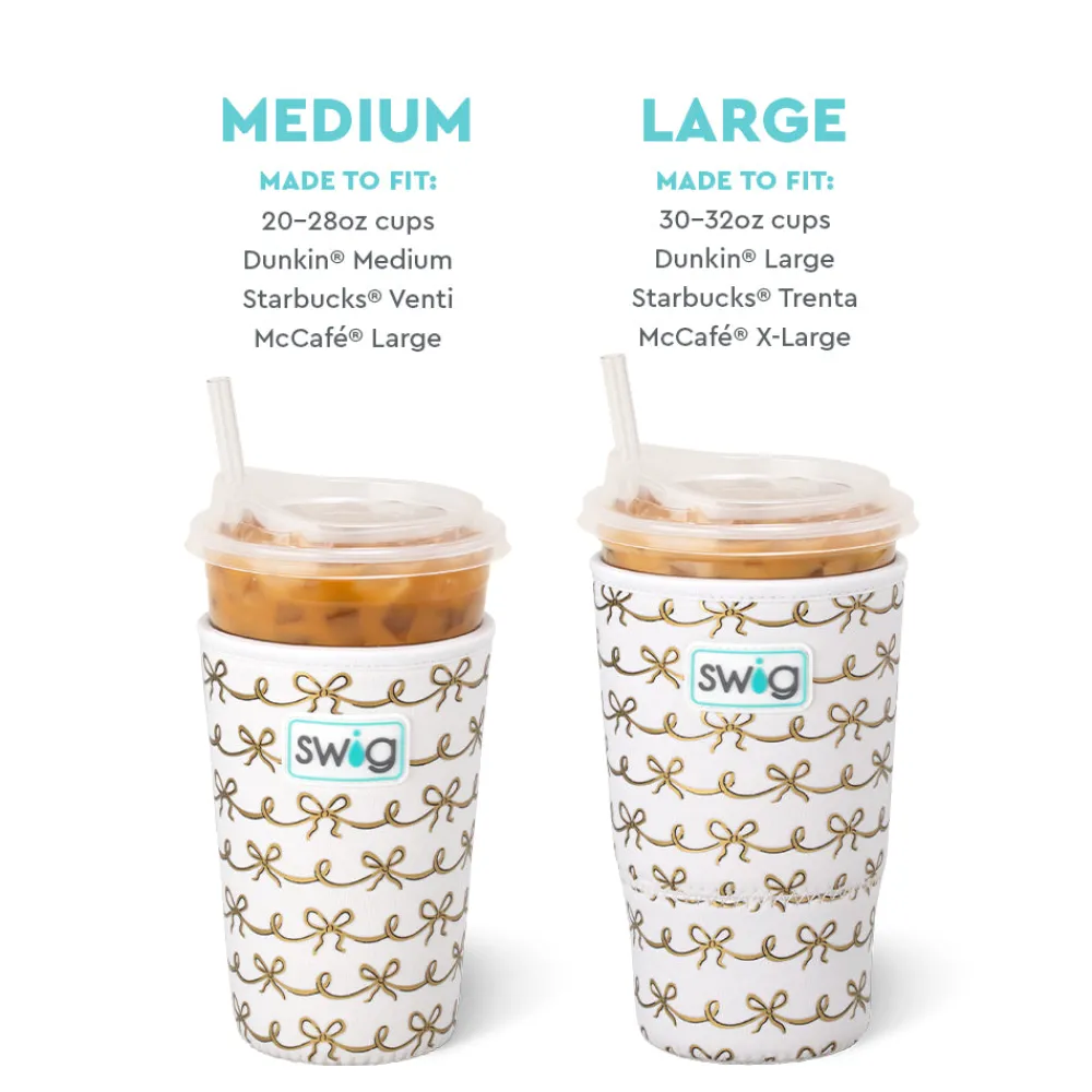 Swig Life Drink Coolies New Sizes!|Shimmers^Pretty In Pearl Medium Iced Cup Coolie