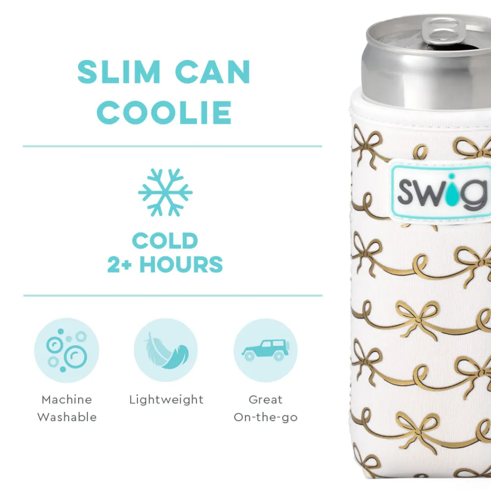 Swig Life Drink Coolies New Sizes!|Shimmers^Pretty In Pearl Slim Can Coolie