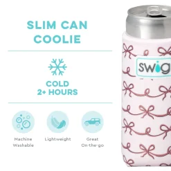 Swig Life Drink Coolies New Sizes!|Pretty In Pink^Pretty In Pink Slim Can Coolie