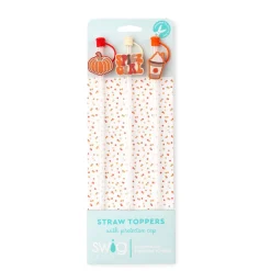 Swig Life Lids, Straws + More|The Bootique^Pumpkin Spice Girl Straw Topper Set -