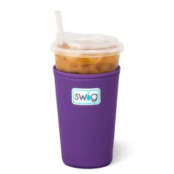 Swig Life Drink Coolies New Sizes!|Gameday^Purple Medium Iced Cup Coolie