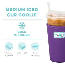 Swig Life Drink Coolies New Sizes!|Gameday^Purple Medium Iced Cup Coolie
