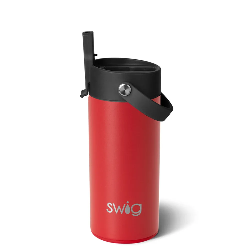 Swig Life Tumblers New Sizes!|Water Bottles^Red Flip + Sip Slim Tumbler 12oz