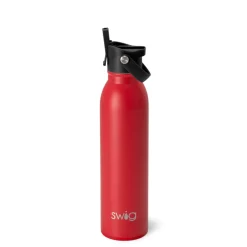 Swig Life Water Bottles|Solids^Red Flip + Sip Water Bottle (20oz) -