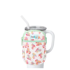 Swig Life Travel Mugs|Drinking Buddies^Roller Rink Mega Mug Pouch