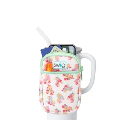 Swig Life Travel Mugs|Drinking Buddies^Roller Rink Mega Mug Pouch
