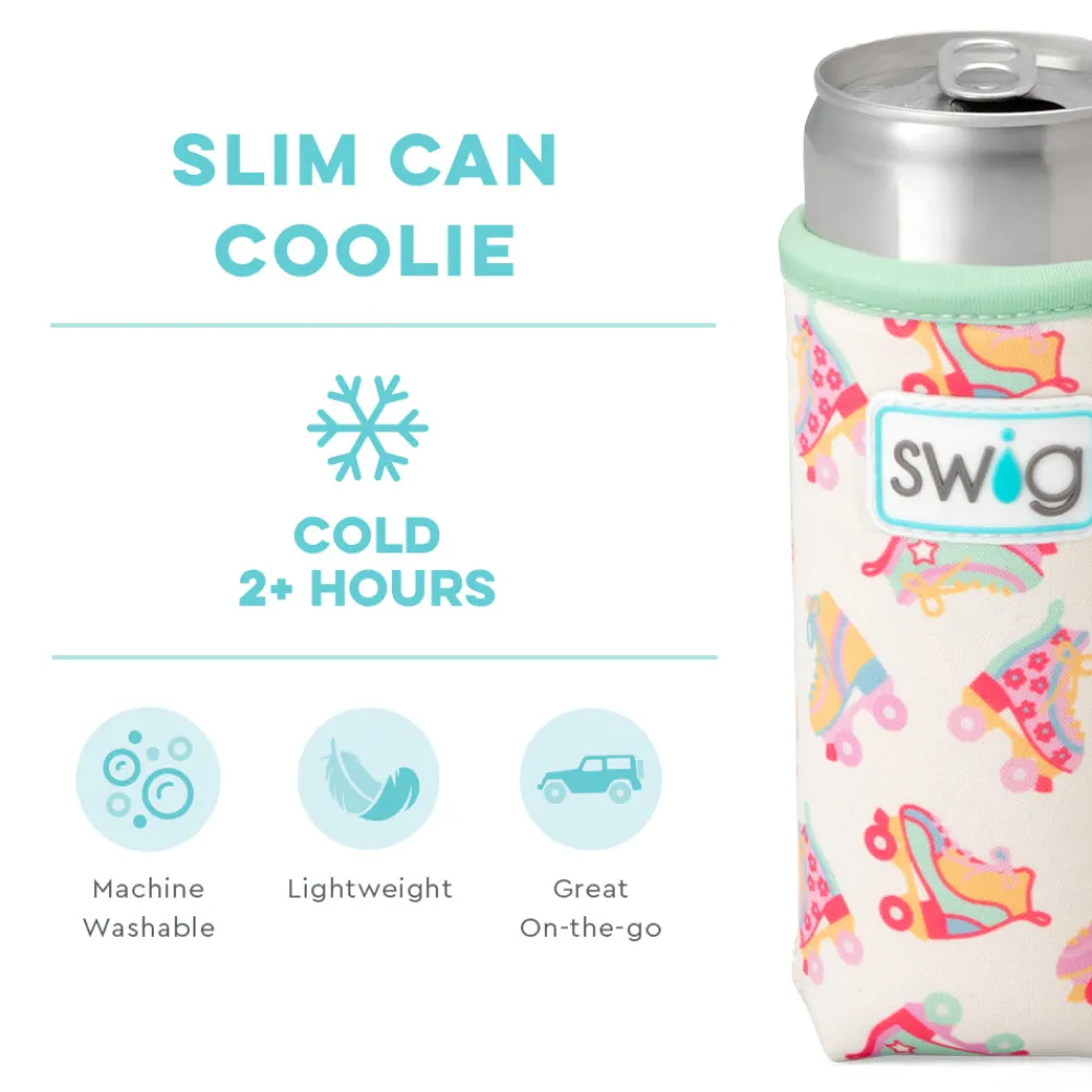 Swig Life Drink Coolies New Sizes!|Roller Rink^Roller Rink Slim Can Coolie