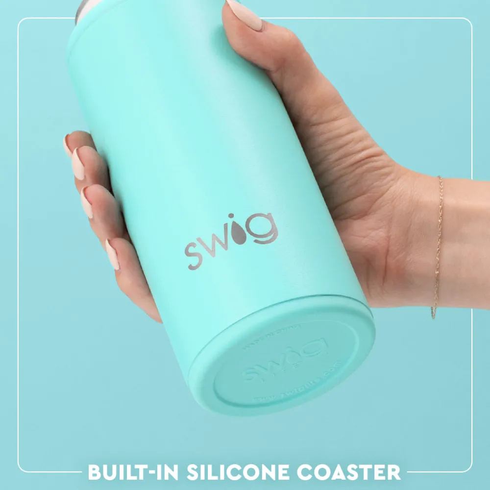 Swig Life Wine + Cocktails|Solids^Royal Blue 12oz Insulated Skinny Can Cooler -