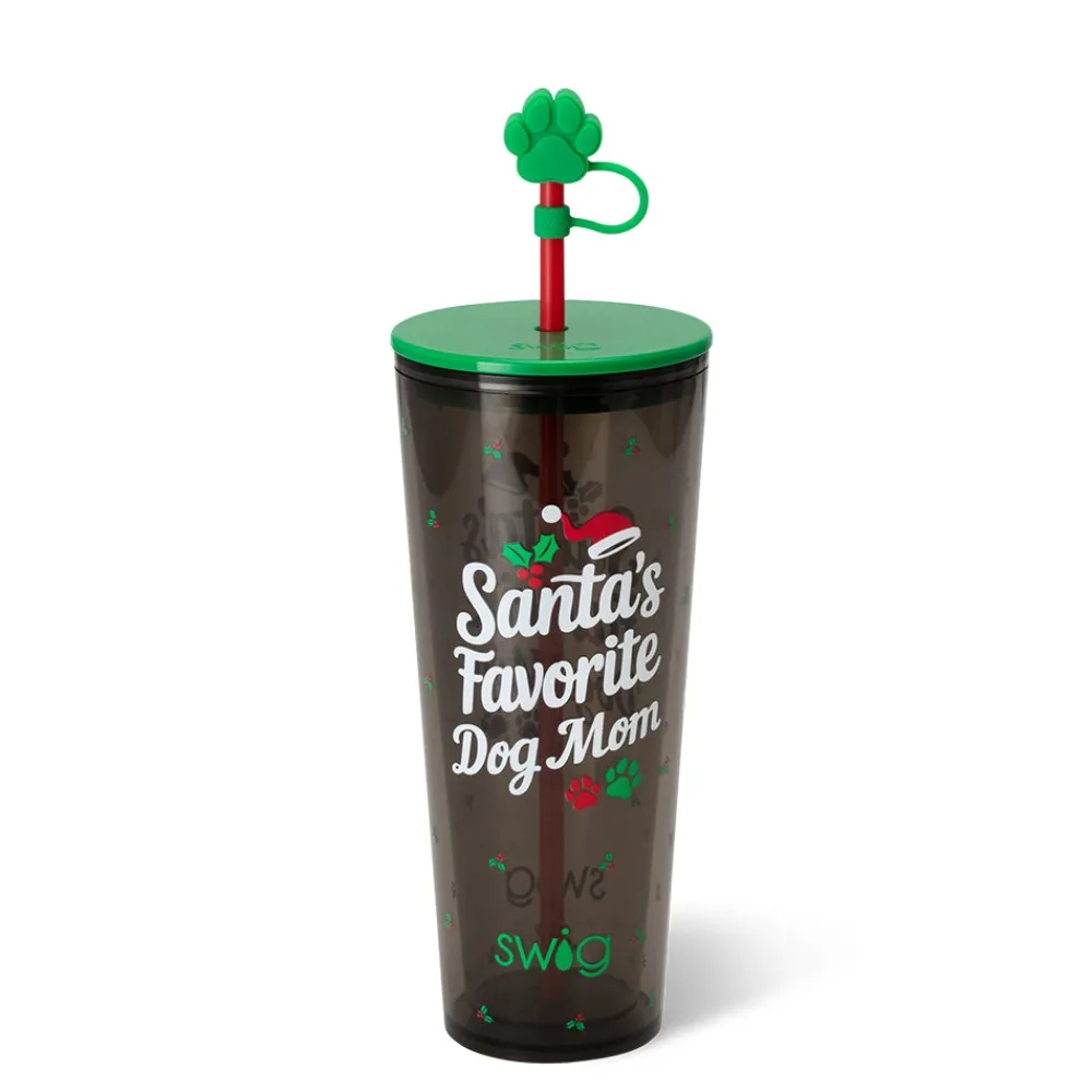 Swig Life Santa's Favorites|Holiday Shop^Santa's Favorite Dog Mom Plastic Tumbler 24oz
