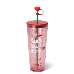 Swig Life Holiday Shop|Santa's Favorite Mom^Santa's Favorite Mom Plastic Tumbler 24oz