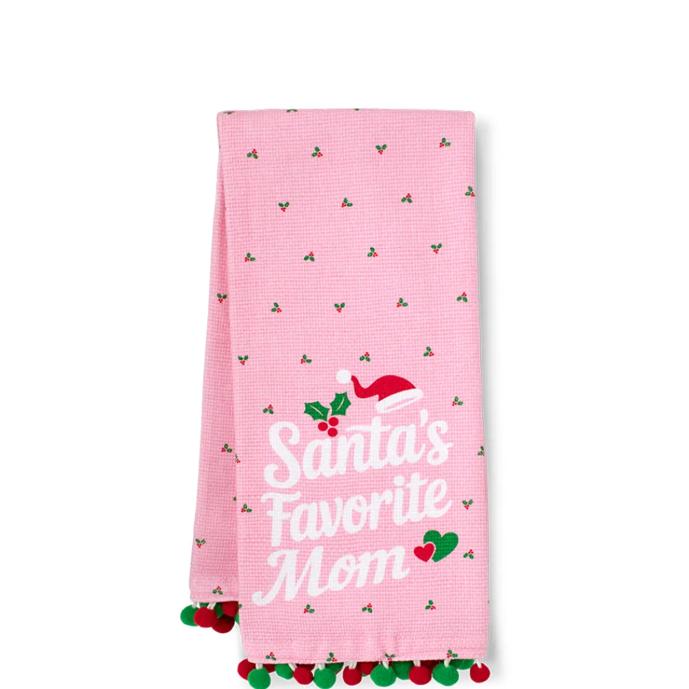 Swig Life Santa's Favorite Mom|Santa's Favorites^Santa's Favorite Mom Tea Towel
