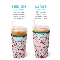 Swig Life Drink Coolies New Sizes!|Santa's Scrubs^Santa's Scrubs Large Iced Cup Coolie