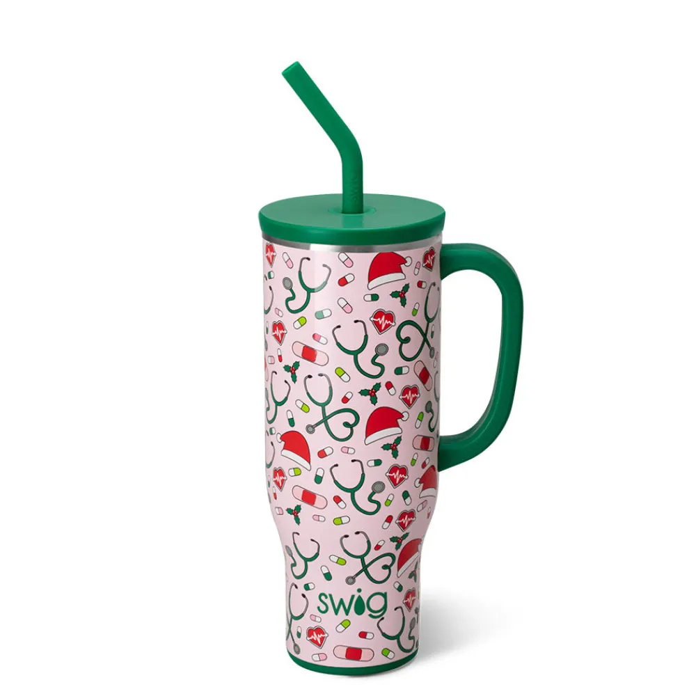 Swig Life Tumblers New Sizes!|Travel Mugs^Santa's Scrubs Mega Mug 30oz