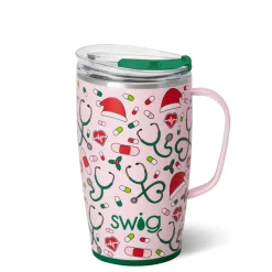 Swig Life Travel Mugs|Santa's Scrubs^Santa's Scrubs Travel Mug 18oz