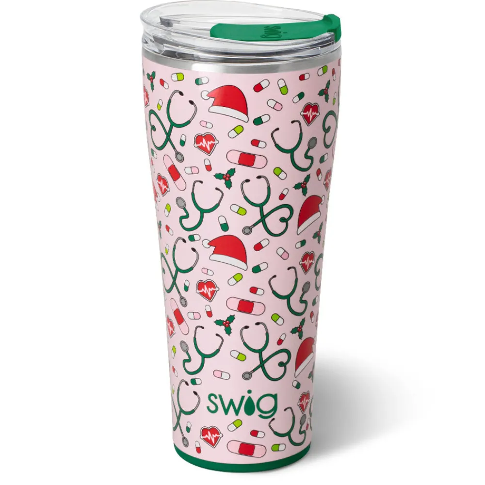 Swig Life Tumblers New Sizes!|Santa's Scrubs^Santa's Scrubs Tumbler 32oz