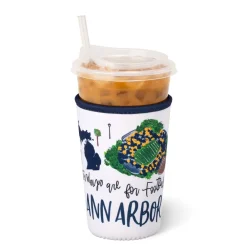 Swig Life Drink Coolies New Sizes!|Gameday^Saturdays in Ann Arbor Medium Iced Cup Coolie