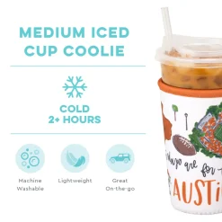 Swig Life Drink Coolies New Sizes!|Gameday^Saturdays in Austin Medium Iced Cup Coolie