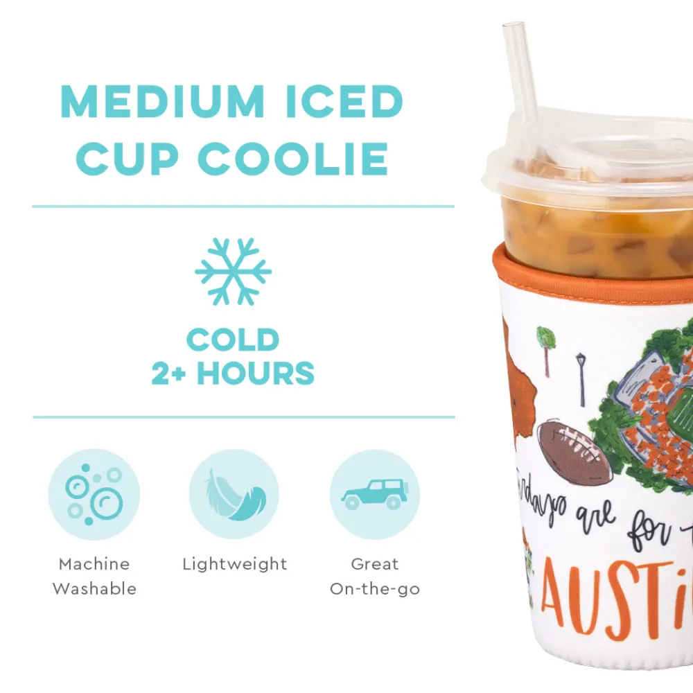 Swig Life Drink Coolies New Sizes!|Gameday^Saturdays in Austin Medium Iced Cup Coolie