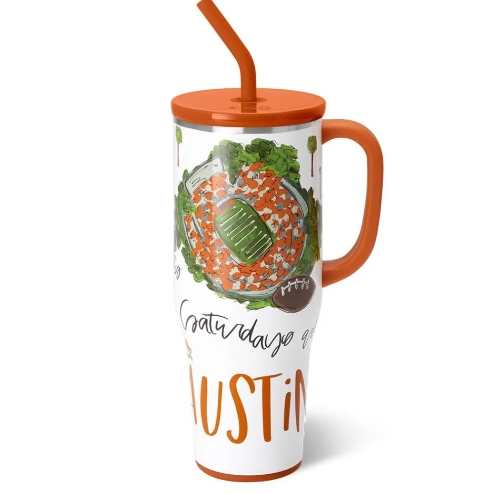 Swig Life Tumblers New Sizes!|Travel Mugs^Saturdays In Austin, TX 40oz Mega Mug -