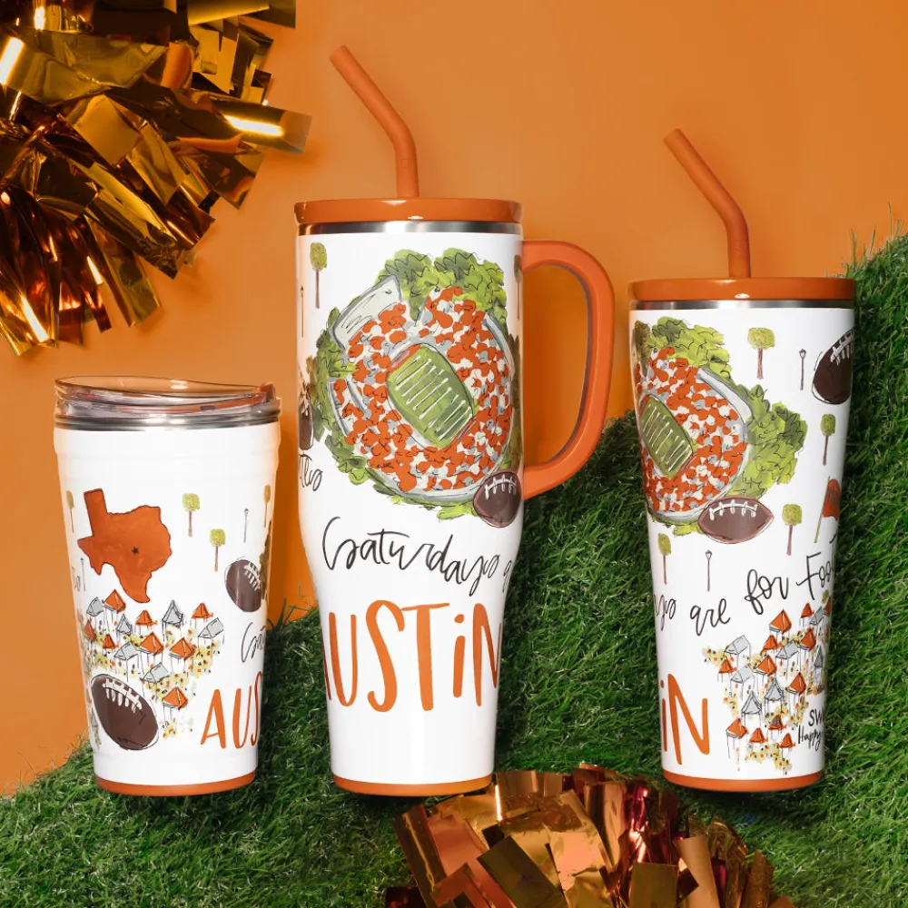 Swig Life Tumblers New Sizes!|Travel Mugs^Saturdays In Austin, TX 40oz Mega Mug -