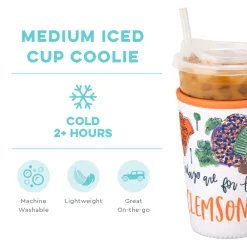 Swig Life Drink Coolies New Sizes!|Gameday^Saturdays in Clemson Medium Iced Cup Coolie