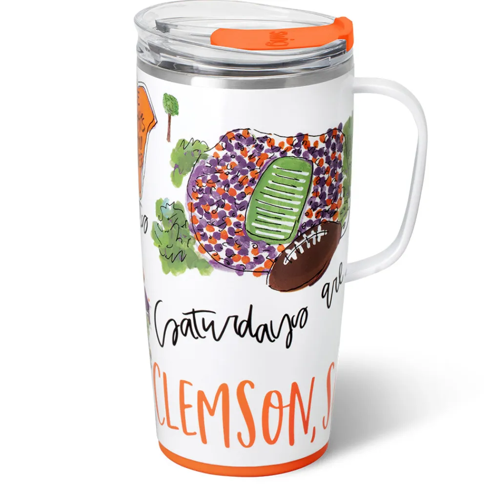 Swig Life Travel Mugs|Gameday^Saturdays in Clemson Travel Mug 22oz