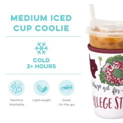Swig Life Drink Coolies New Sizes!|Gameday^Saturdays in College Station Medium Iced Cup Coolie