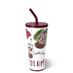 Swig Life Tumblers New Sizes!|Gameday^Saturdays In Columbia, SC 32oz Straw Tumbler -