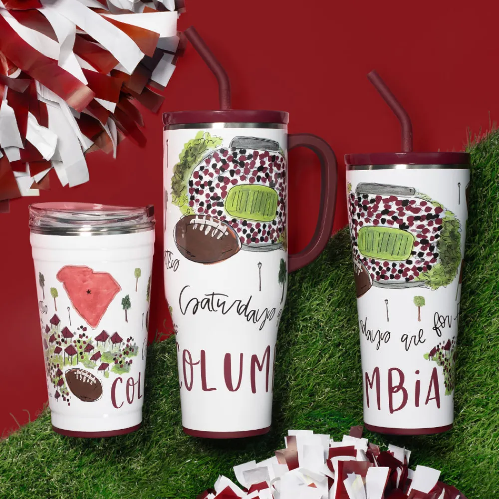 Swig Life Tumblers New Sizes!|Gameday^Saturdays In Columbia, SC 32oz Straw Tumbler -