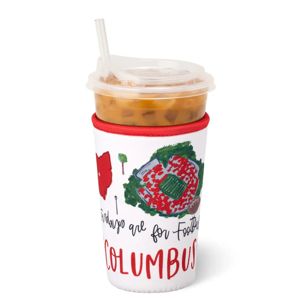 Swig Life Drink Coolies New Sizes!|Gameday^Saturdays in Columbus Medium Iced Cup Coolie