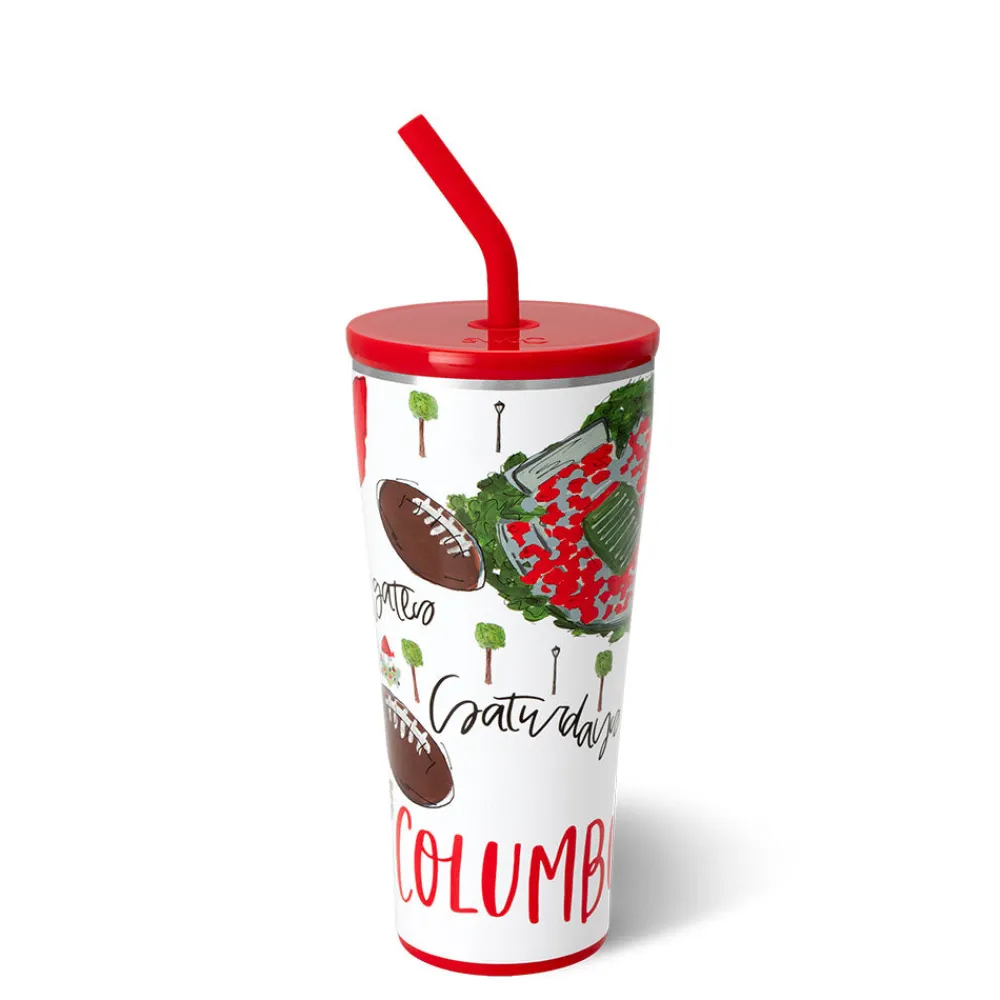Swig Life Tumblers New Sizes!|Gameday^Saturdays In Columbus, OH 32oz Straw Tumbler -