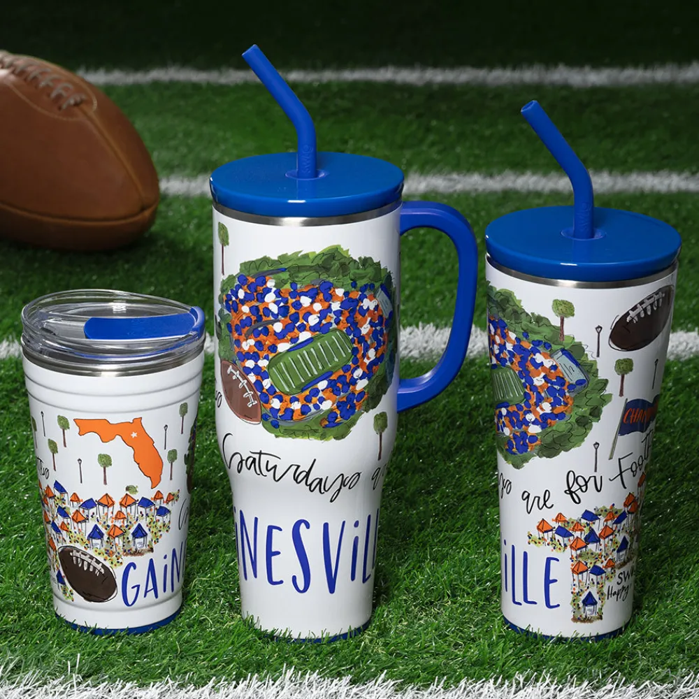 Swig Life Tumblers New Sizes!|Gameday^Saturdays In Gainesville, FL 32oz Straw Tumbler -