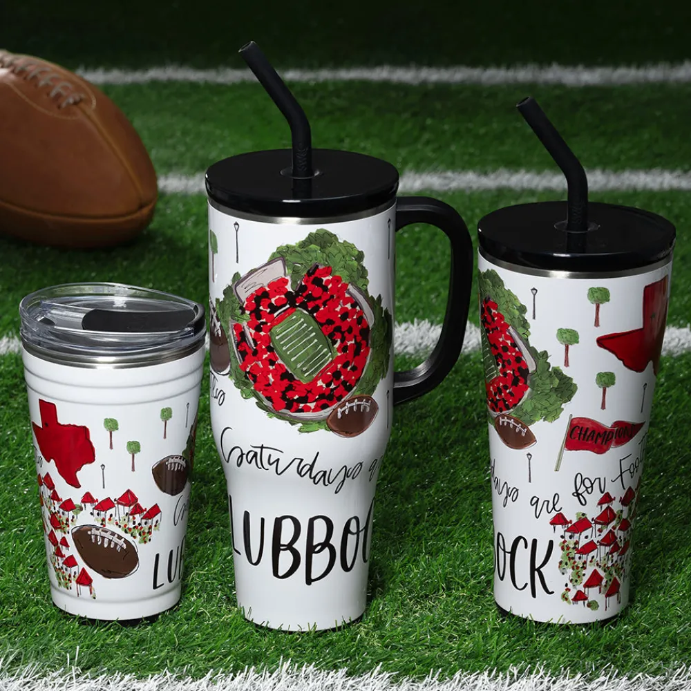 Swig Life Tumblers New Sizes!|Gameday^Saturdays In Lubbock, TX 32oz Straw Tumbler -