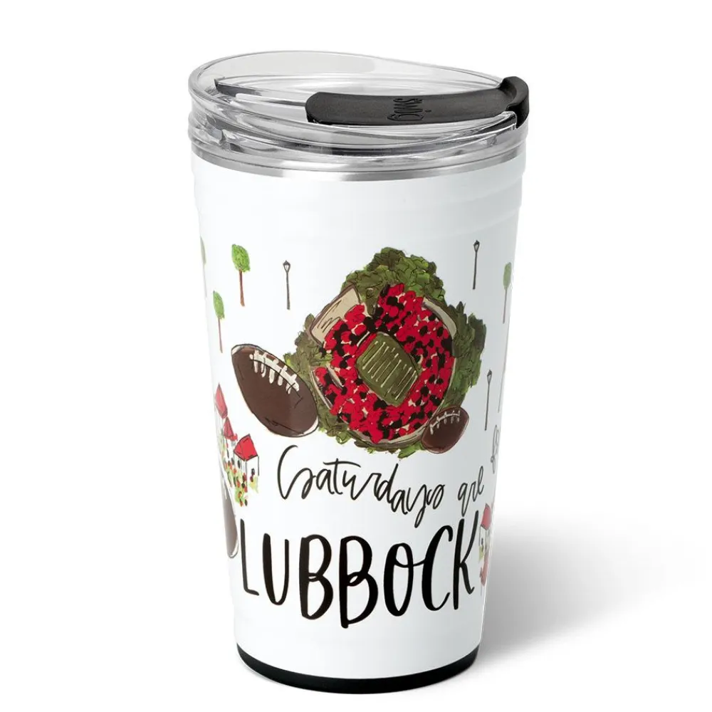 Swig Life Tumblers New Sizes!|Gameday^Saturdays In Lubbock, TX 24oz Party Cup -