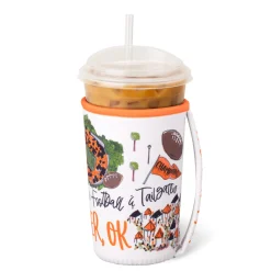 Swig Life Drink Coolies New Sizes!|Gameday^Saturdays in Stillwater Medium Iced Cup Coolie