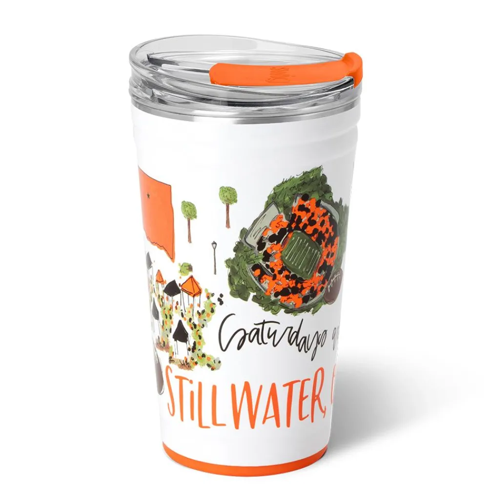 Swig Life Tumblers New Sizes!|Gameday^Saturdays In Stillwater, OK 24oz Party Cup -