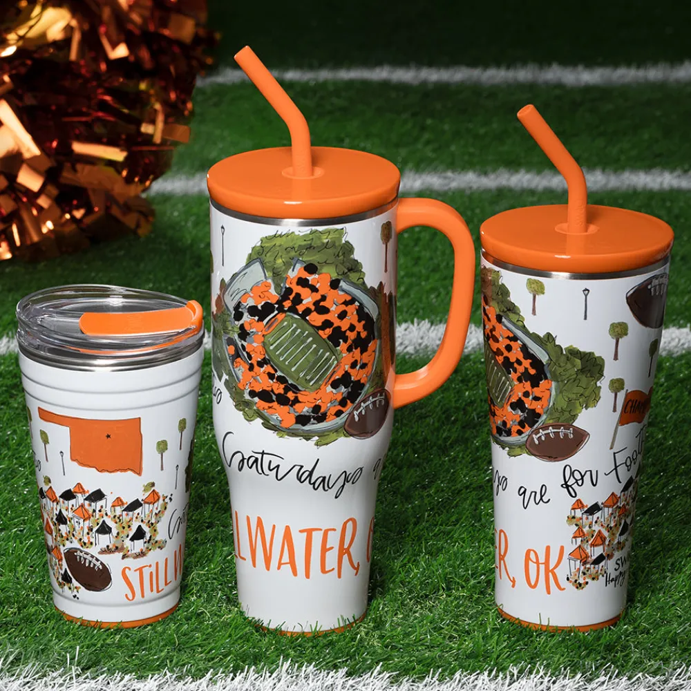Swig Life Tumblers New Sizes!|Gameday^Saturdays In Stillwater, OK 32oz Straw Tumbler -