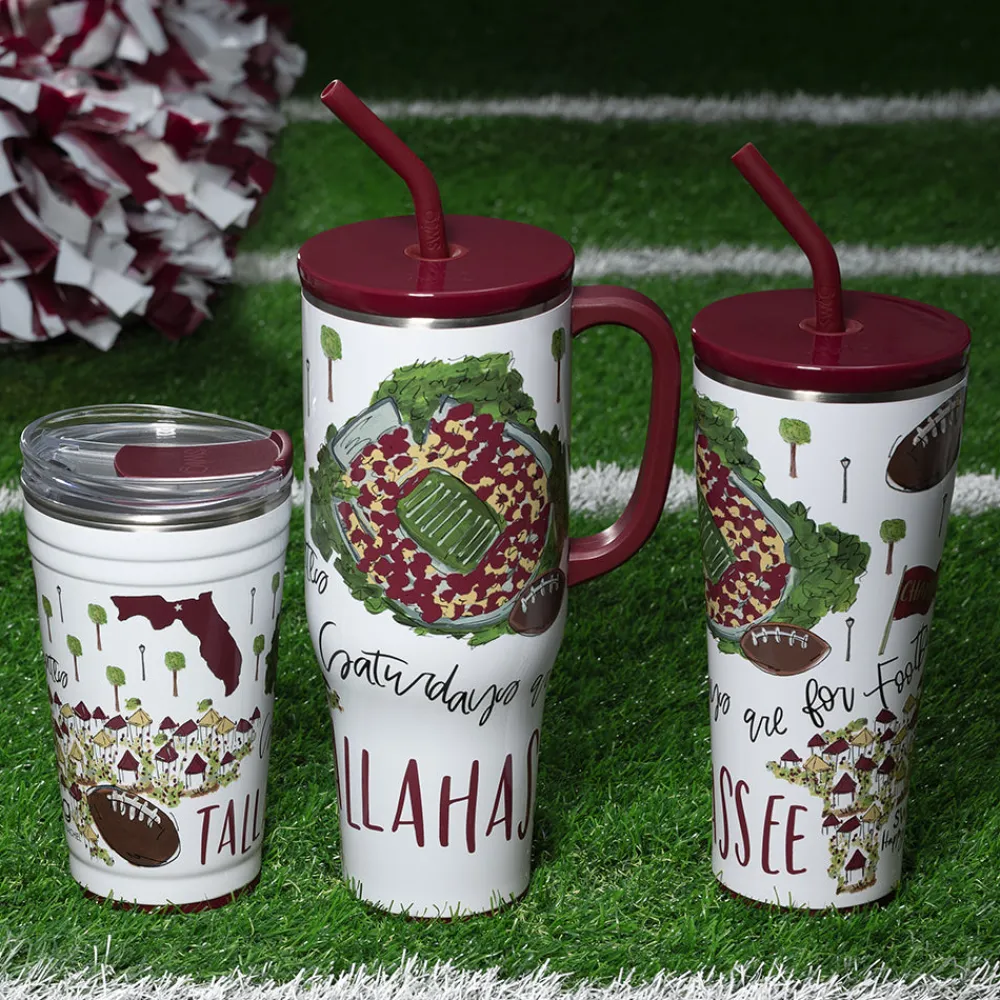 Swig Life Tumblers New Sizes!|Gameday^Saturdays In Tallahassee, FL 32oz Straw Tumbler -