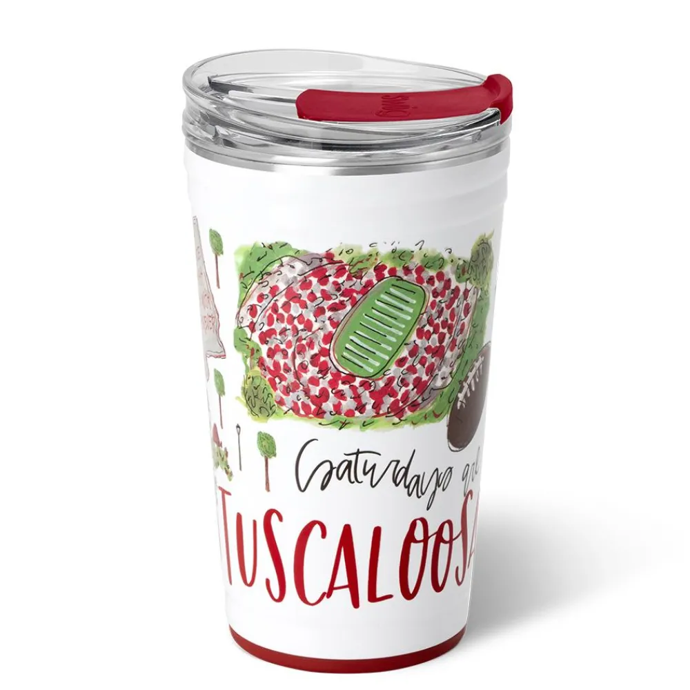 Swig Life Tumblers New Sizes!|Gameday^Saturdays In Tuscaloosa, AL 24oz Party Cup -