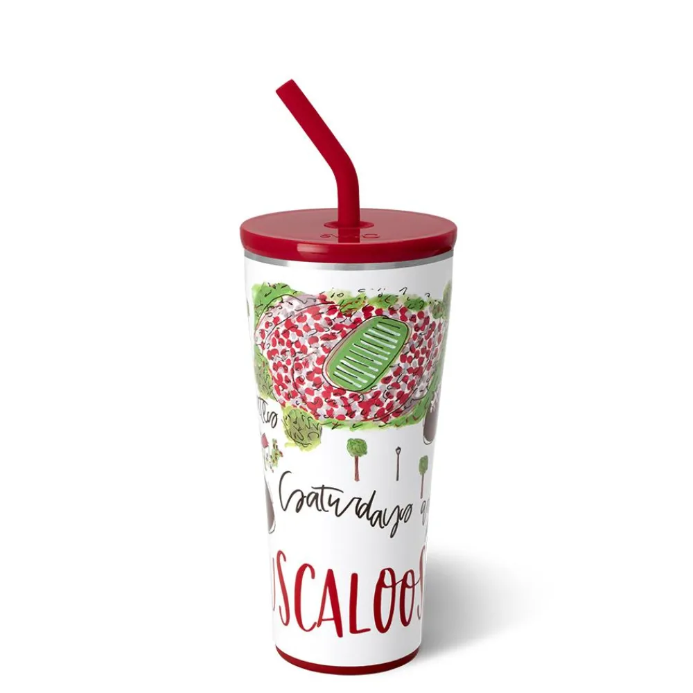 Swig Life Tumblers New Sizes!|Gameday^Saturdays In Tuscaloosa, AL 32oz Straw Tumbler -